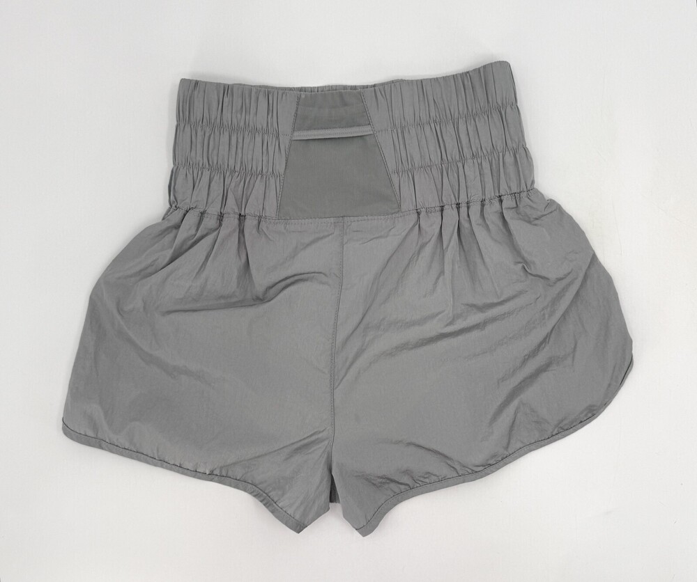 FP Movement Shorts Womens Medium Gray High Waist Lined Lightweight Running Gym